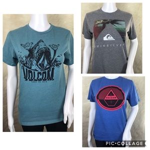 Youth Volcom quicksilver T-Shirt Bundle